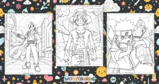 Anime Coloring Book