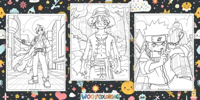 Anime Coloring Book